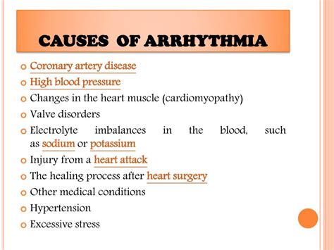 arrhythmia causes